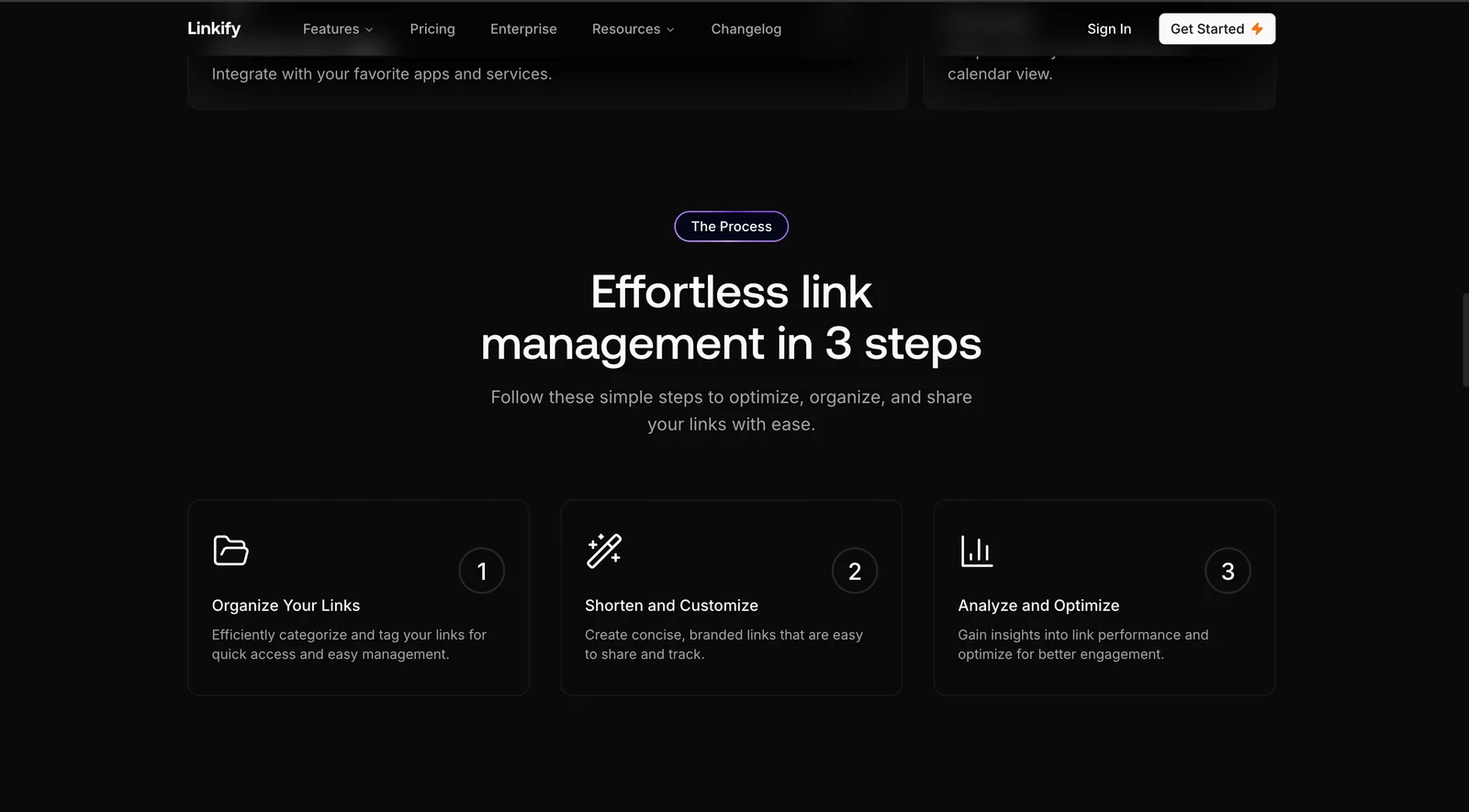 Link management in three steps