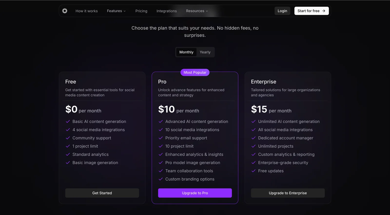 Luro AI: pricing plans